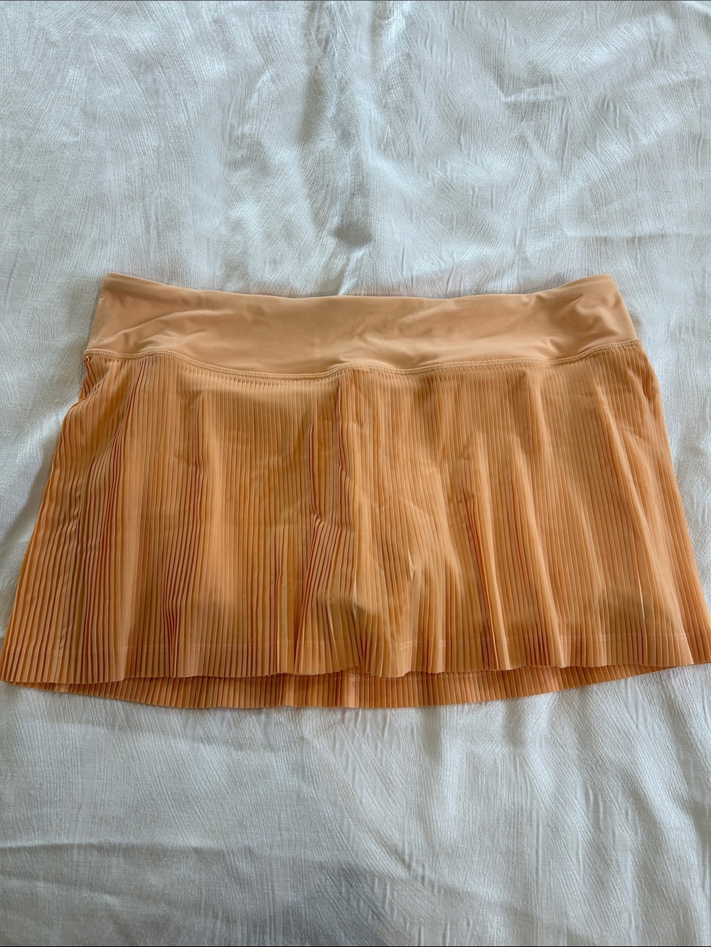 lululemon athletica Pleated Mini Skirt in Peachy Orange